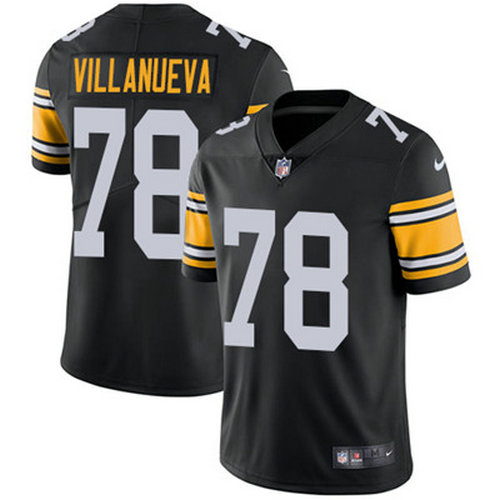 Nike Steelers #78 Alejandro Villanueva Black Alternate Youth Stitched NFL Vapor Untouchable Limited Jersey