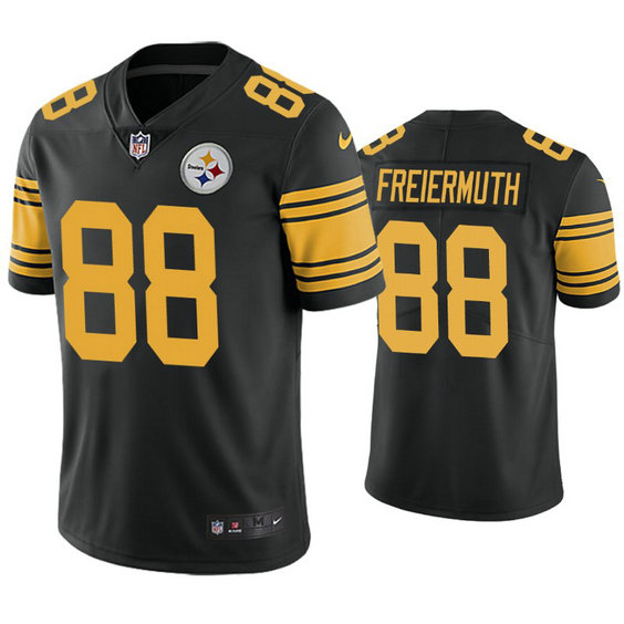 Nike Steelers #88 Pat Freiermuth Black Color Rush Jersey