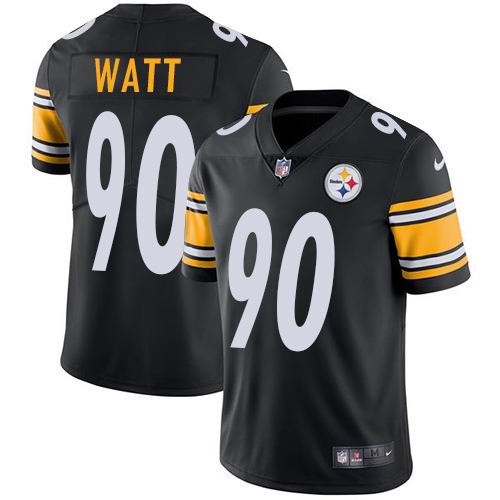 Nike Steelers #90 T. J. Watt Black Vapor Untouchable Limited Jersey