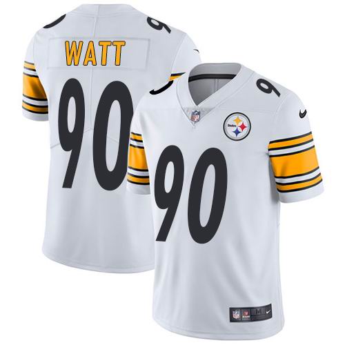 Nike Steelers #90 T. J. Watt White Vapor Untouchable Limited Jersey