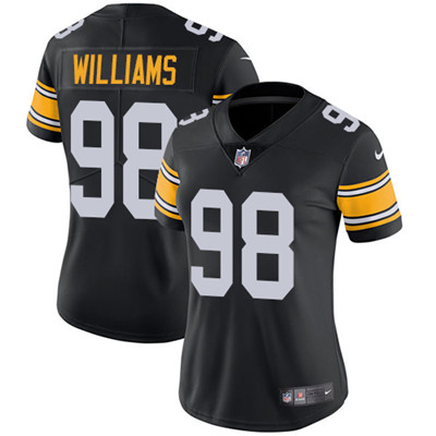 Nike Steelers #98 Vince Williams Black Alternate Women's Stitched NFL Vapor Untouchable Limited Jersey