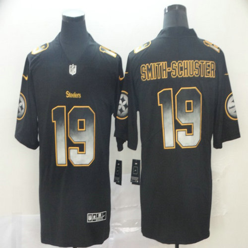 Nike Steelers 19 JuJu Smith-Schuster Black Arch Smoke Vapor Untouchable Limited Jersey