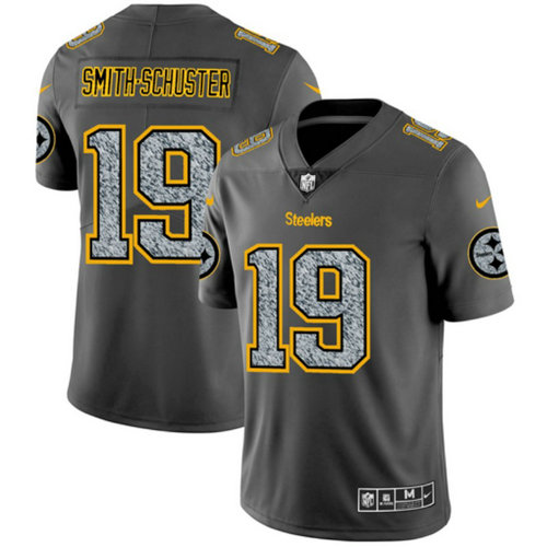 Nike Steelers 19 JuJu Smith-Schuster Gray Camo Vapor Untouchable Limited Jersey