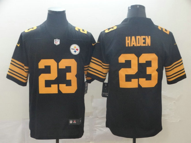Nike Steelers 23 Joe Haden Black Color Rush Limited Jersey