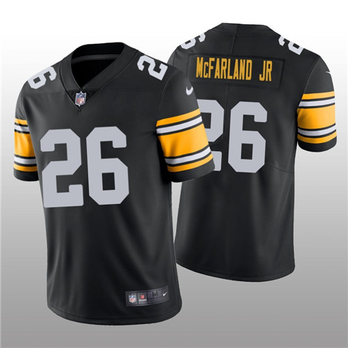 Nike Steelers 26 Anthony McFarland Jr. Black Team  Vapor Untouchable Limited Jersey