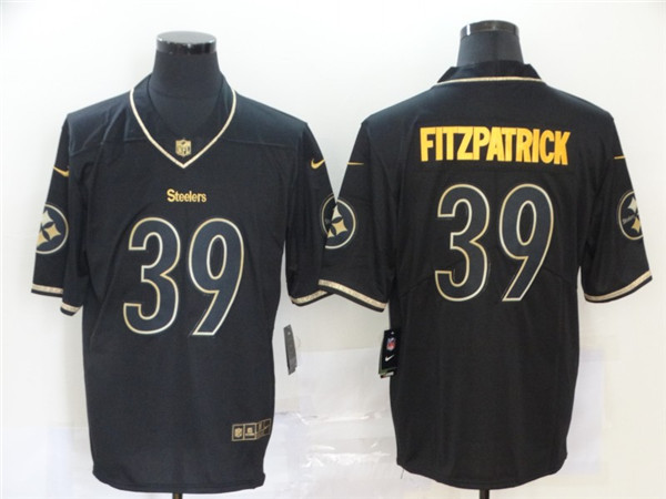 Nike Steelers 39 Minkah Fitzpatrick Black Gold Vapor Untouchable Limited Jersey