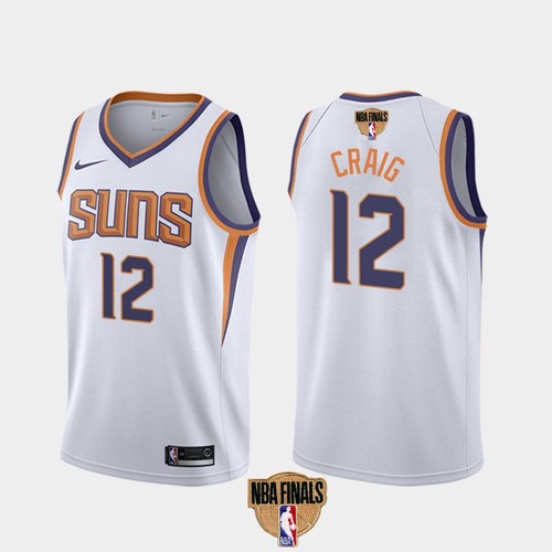 Nike Suns #12 Torrey Craig Men's 2021 NBA Finals Bound Swingman Association Edition Jersey White