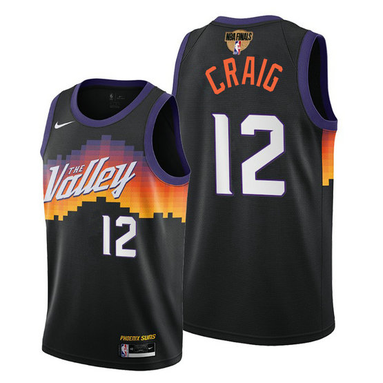 Nike Suns #12 Torrey Craig Youth 2021 NBA Finals Bound City Edition Jersey Black