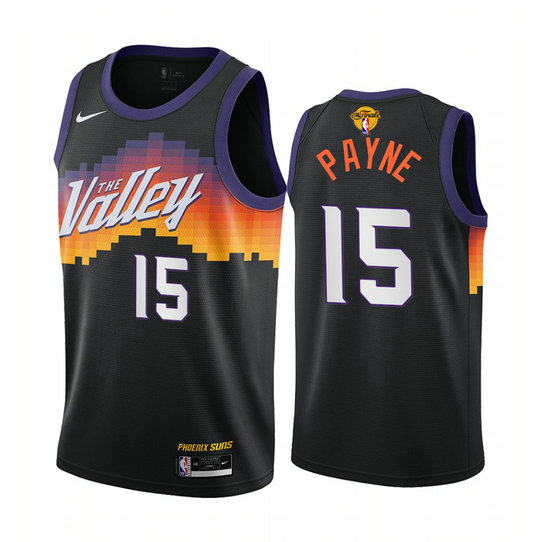 Nike Suns #15 Cameron Payne Youth 2021 NBA Finals Bound City Edition Jersey Black
