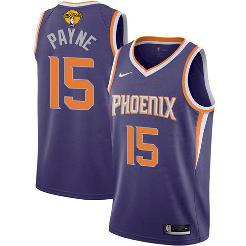 Nike Suns #15 Cameron Payne Youth 2021 NBA Finals Bound Swingman Icon Edition Jersey Purple