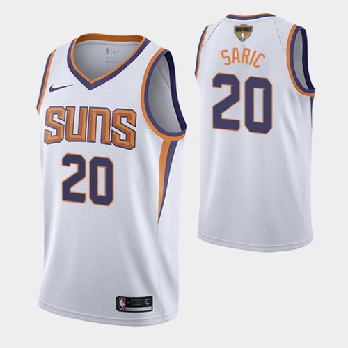Nike Suns #20 Dario Saric Men's 2021 NBA Finals Bound Swingman Association Edition Jersey White