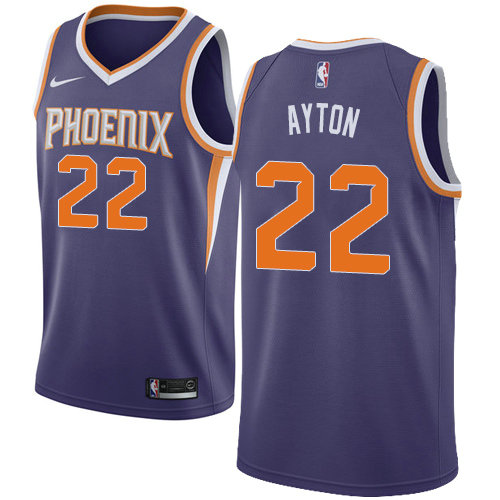 Nike Suns #22 Deandre Ayton Purple NBA Swingman Icon Edition Jersey
