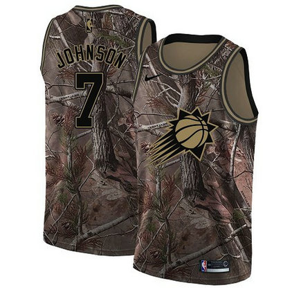 Nike Suns #7 K Johnson Camo NBA Swingman Realtree Collection Jersey