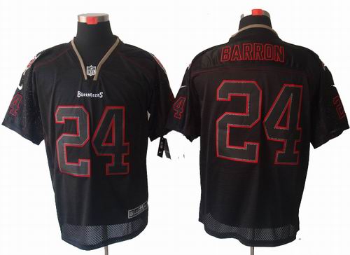 Nike Tampa Bay Buccaneers #24 Mark Barron Lights Out Black elite Jersey