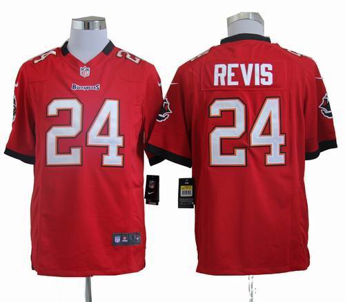 Nike Tampa Bay Buccaneers 24#  Darrelle Revis Game  red Team Color Jersey