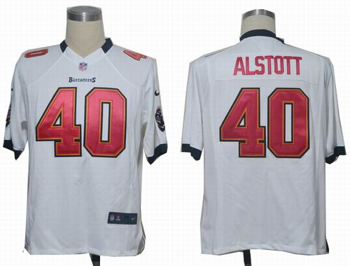 Nike Tampa Bay Buccaneers 40# Mike ALSTOTT white game Jersey