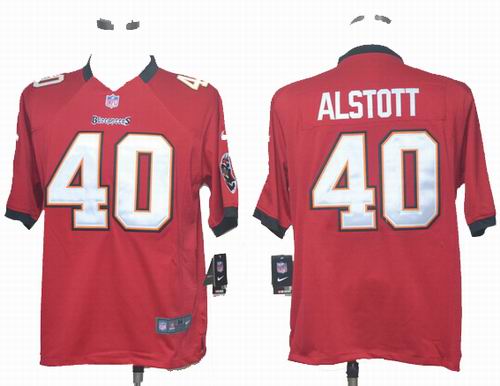 Nike Tampa Bay Buccaneers 40# Mike Alstott red game Jersey