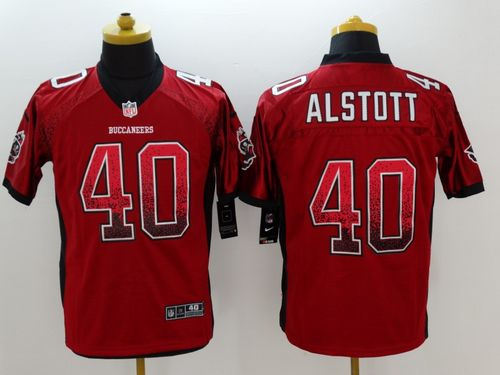 Nike Tampa Bay Buccaneers 40 Mike Alstott Red Team Color NFL Elite Drift Fashion Jersey
