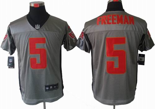 Nike Tampa Bay Buccaneers 5 Josh Freeman Gray shadow elite jerseys