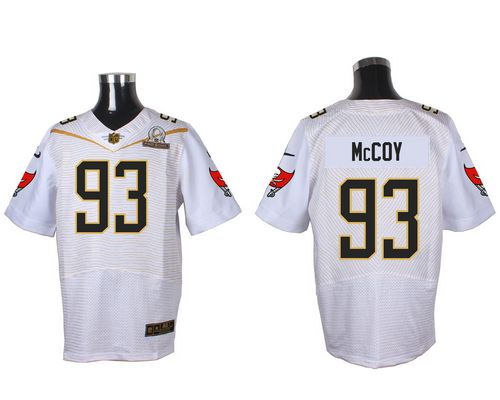 Nike Tampa Bay Buccaneers 93 Gerald McCoy White 2016 Pro Bowl NFL Elite Jersey