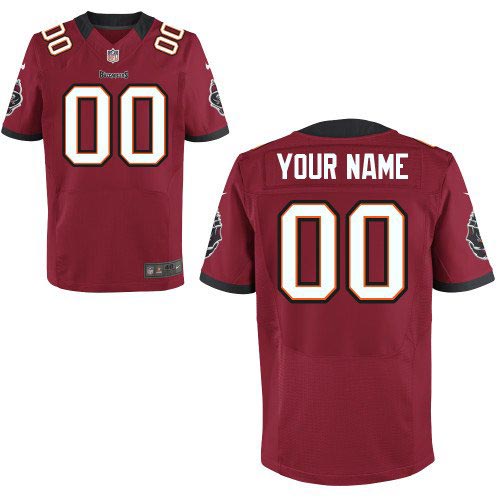 Nike Tampa Bay Buccaneers Customized Elite Team Color Red Jersey