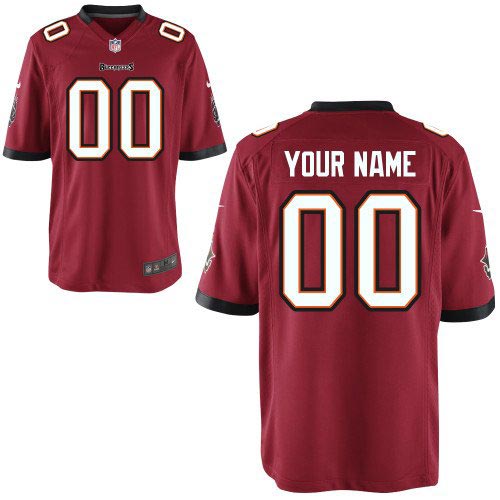 Nike Tampa Bay Buccaneers Customized Game Team Color Red Jersey