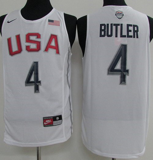 Nike Team USA 4 Jimmy Butler White 2016 Dream Team NBA Jersey