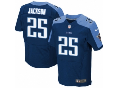 Nike Tennessee Titans #25 Adoree' Jackson Elite Navy Blue Jersey