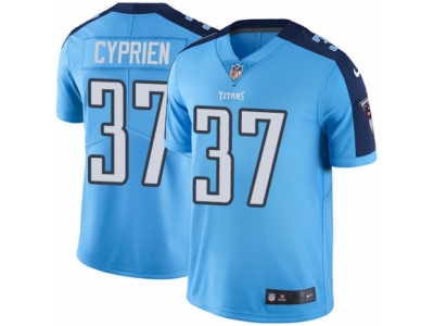 Nike Tennessee Titans #37 Johnathan Cyprien Elite Light Blue Rush Jersey