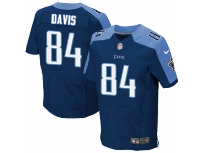 Nike Tennessee Titans #84 Corey Davis Elite Navy Blue Jersey