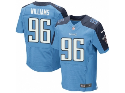 Nike Tennessee Titans #96 Sylvester Williams Elite Light Blue Jersey