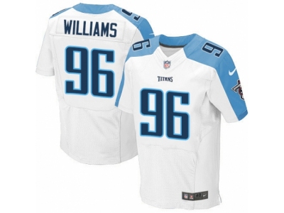 Nike Tennessee Titans #96 Sylvester Williams Elite White Jersey