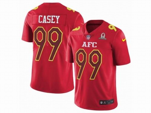Nike Tennessee Titans #99 Jurrell Casey Limited Red 2017 Pro Bowl Jersey