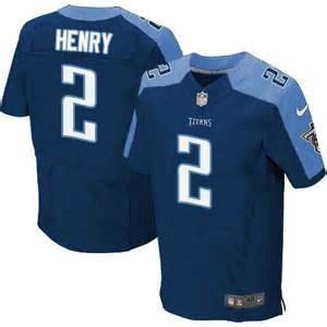 Nike Tennessee Titans 2 Derrick henry navy blue NFL Elite Jersey