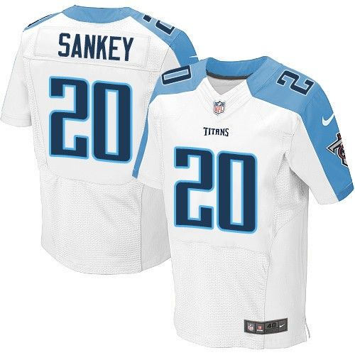 Nike Tennessee Titans 20 Bishop Sankey White NFL Elite Jersey