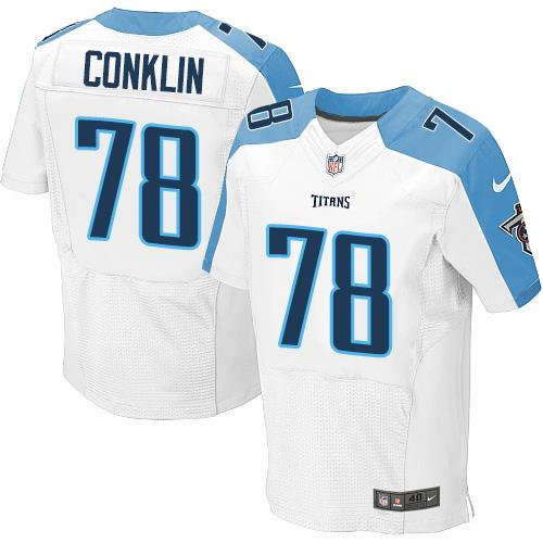 Nike Tennessee Titans 78 Jack Conklin White NFL Elite Jersey