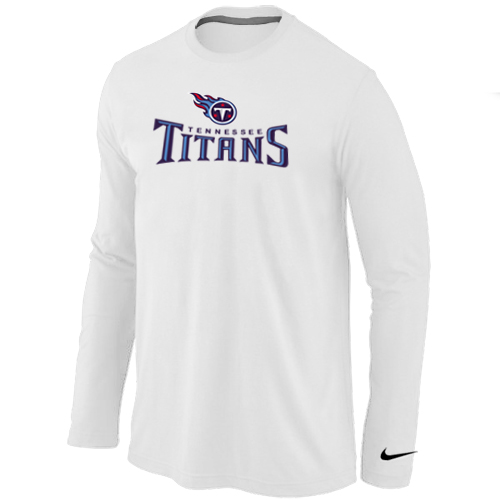Nike Tennessee Titans Authentic Logo Long Sleeve T-Shirt white