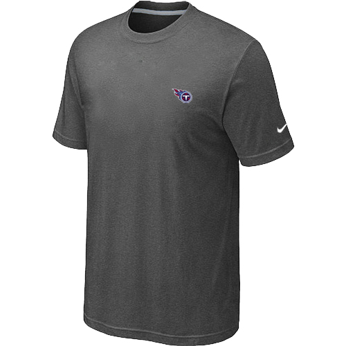 Nike Tennessee Titans Chest embroidered logo T-Shirt D.GREY