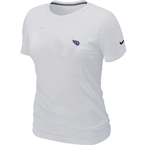 Nike Tennessee Titans Chest embroidered logo women's T-Shirt white