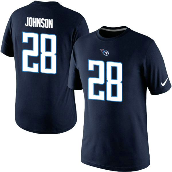 Nike Tennessee Titans Chris Johnson Pride Name & Number T-Shirt D.BLue