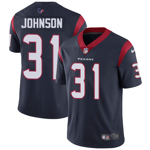 Nike Texans #31 David Johnson Navy Blue Team Color Men's Stitched NFL Vapor Untouchable Limited Jersey