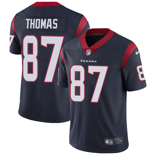 Nike Texans #87 Demaryius Thomas Navy Blue Team Color Youth Stitched NFL Vapor Untouchable Limited Jersey