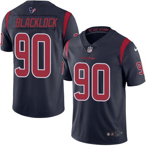 Nike Texans #90 Ross Blacklock Navy Blue Men's Stitched NFL Limited Rush Jersey