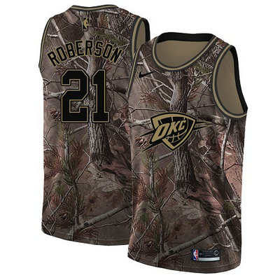Nike Thunder #21 Andre Roberson Camo Youth NBA Swingman Realtree Collection Jersey