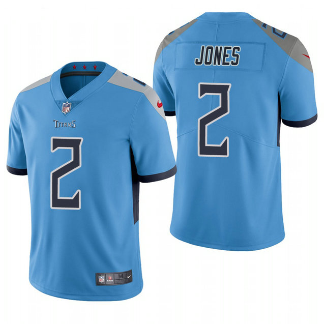 Nike Titans #2 Julio Jones Light Blue Alternate Men's Stitched NFL Vapor Untouchable Limited Jersey