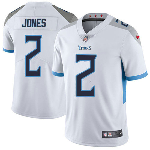 Nike Titans #2 Julio Jones White Men's Stitched NFL Vapor Untouchable Limited Jersey