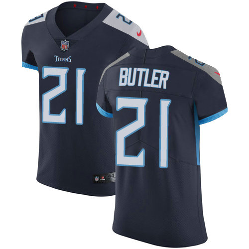 Nike Titans #21 Malcolm Butler Navy Blue Alternate Men's Stitched NFL Vapor Untouchable Elite Jersey