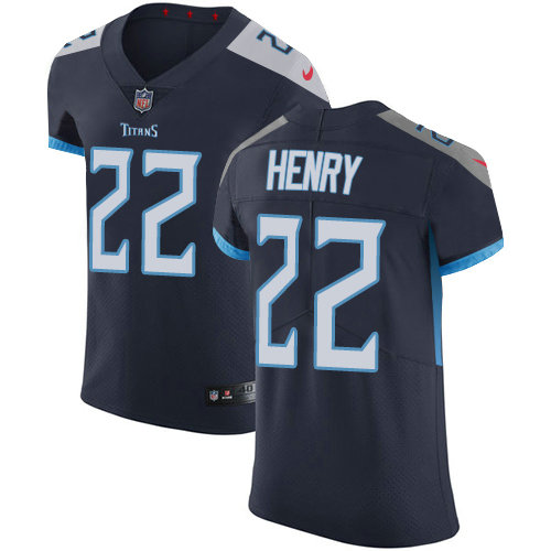 Nike Titans #22 Derrick Henry Navy Blue Alternate Men's Stitched NFL Vapor Untouchable Elite Jersey