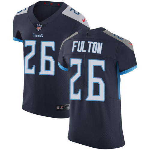 Nike Titans #26 Kristian Fulton Navy Blue Team Color Men's Stitched NFL Vapor Untouchable Elite Jersey