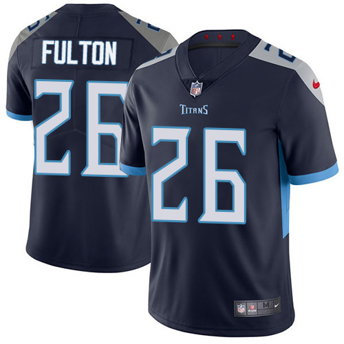 Nike Titans #26 Kristian Fulton Navy Blue Team Color Men's Stitched NFL Vapor Untouchable Limited Jersey